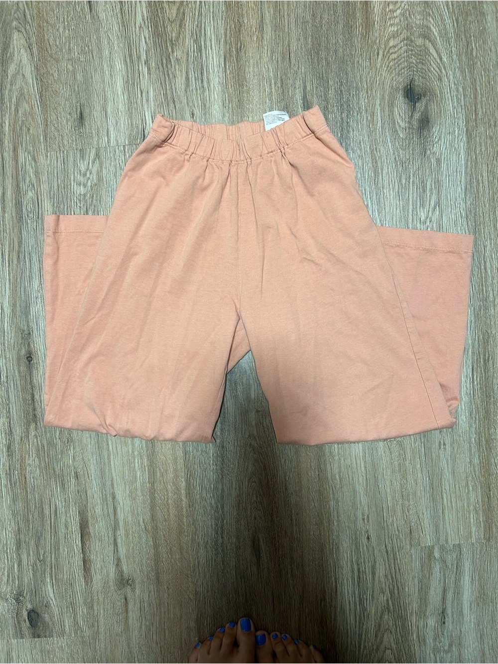 H&M Peach Elastic-Waist Casual Shorts